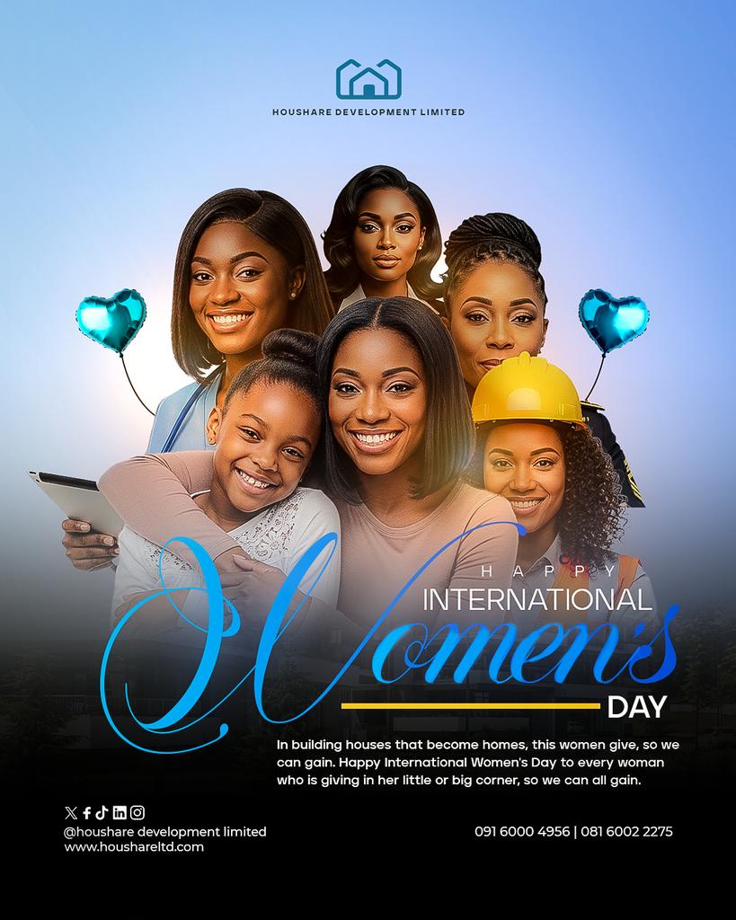 Houshareltd's tweet photo. Happy International’s Women to women all over the world who in big or little ways, give so we can all gain. 

#IWD2026 #GivetoGain #HappyInternationalWomensDay https://t.co/KvUaFoSC37