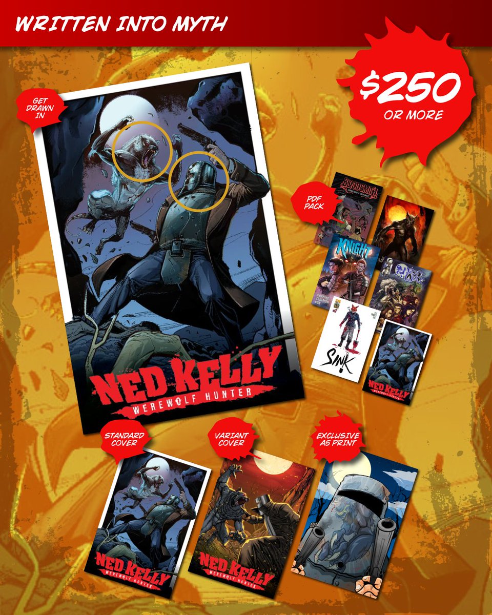 comics_2_movies's tweet photo. Want to go deeper into Ned Kelly: Werewolf Hunter? Be a part of the graphic novel and movie?

Premium tiers available for serious collectors and supporters.

Limited availability.

👉 Secure your place in the legend - https://t.co/4gPcq2uSWw

@KickstarterRead #comics #nedkelly https://t.co/ehmPyOhT3U
