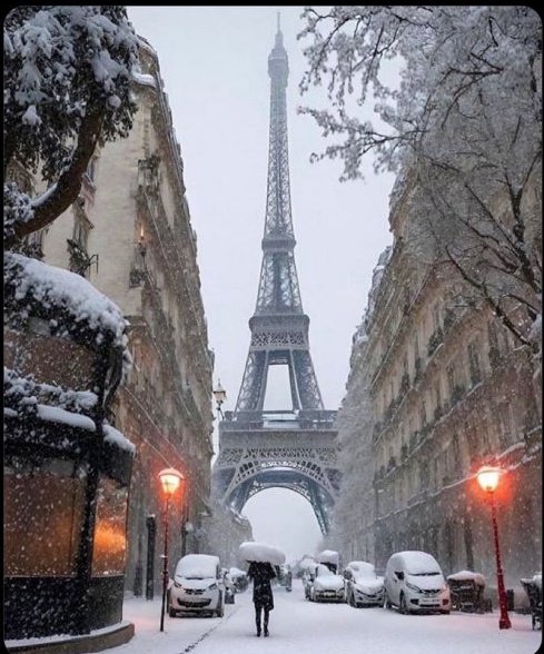 Be honest 

What will you do if you wake up in a snowy morning in Paris ??