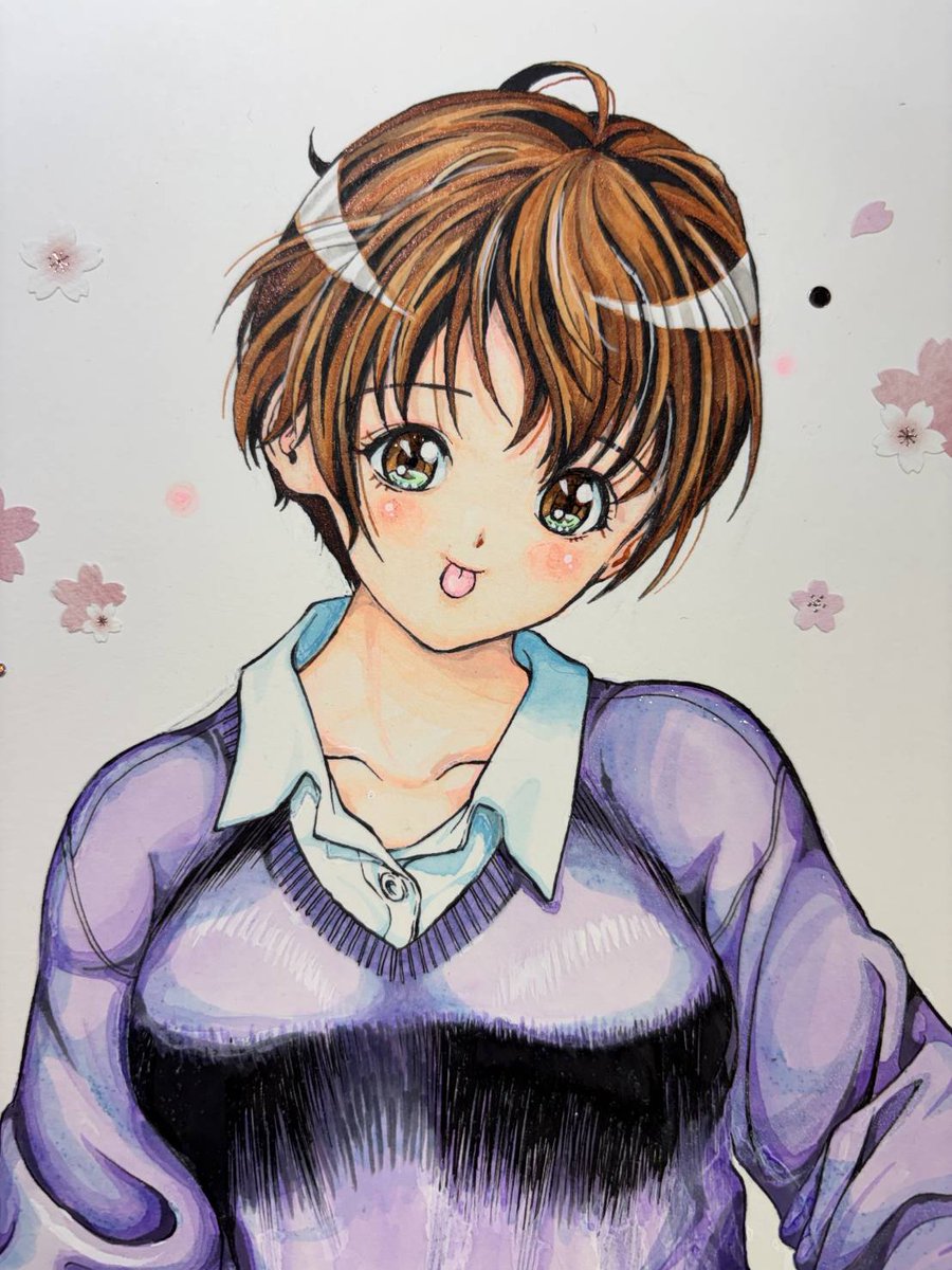 セーターがキラキラしています! 