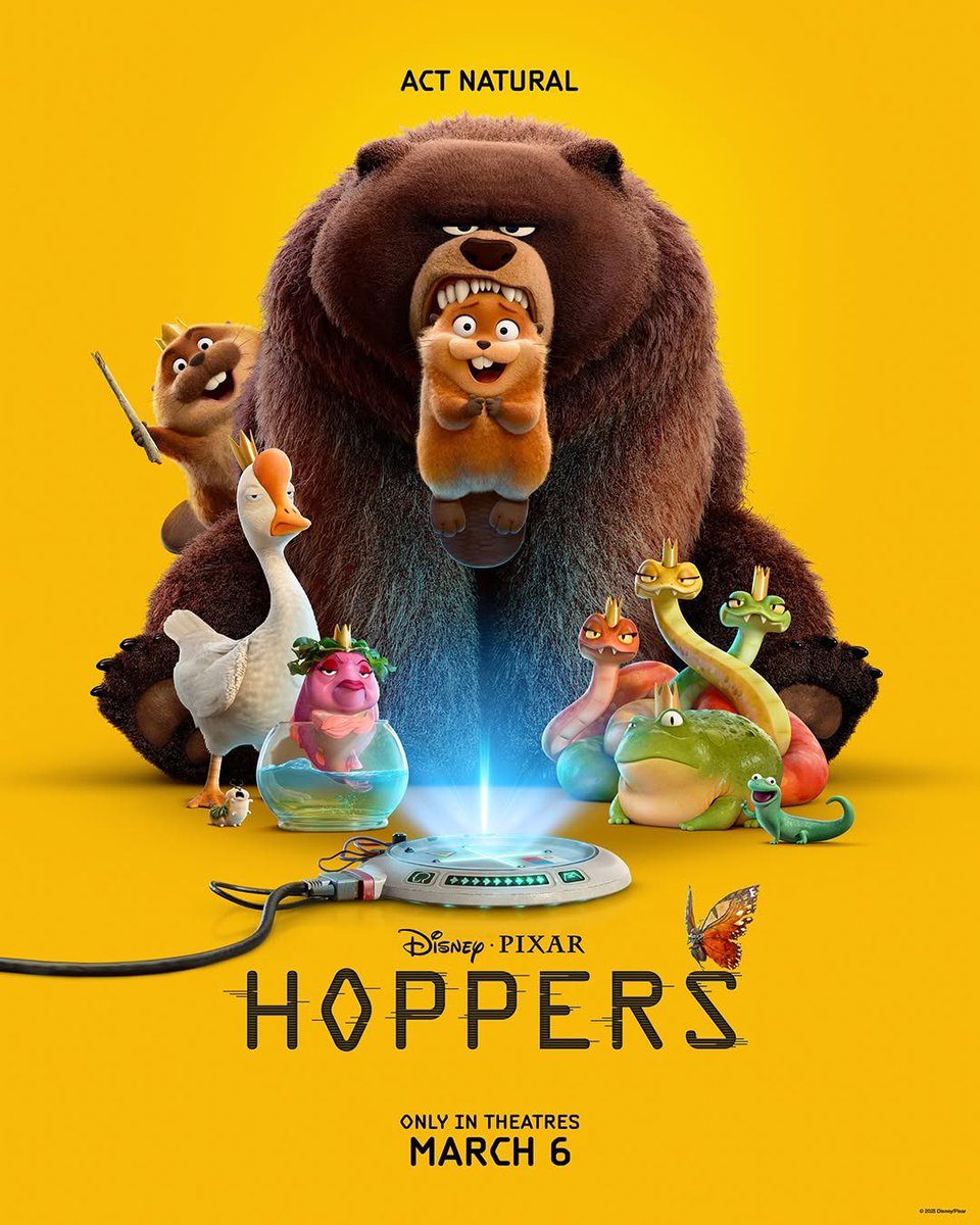 Edj1nn's tweet photo. HILO PELÍCULAS 2026!

1- Hoppers
⭐⭐⭐ https://t.co/1K0cOHNPJH