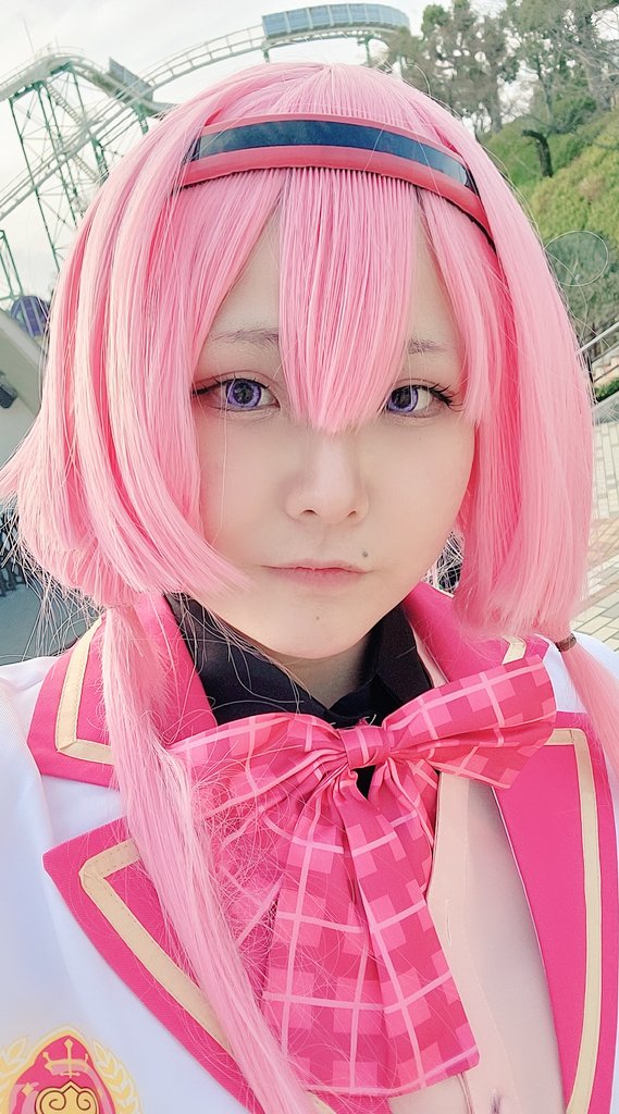 Chidoris2's tweet photo. 昨日行ってましたよっと🤭
周央サンゴちゃんしてましたー！
初めてこういうイベントに行ったから緊張したぁ！
今日は逆に燃え尽き症候群起こってる🤣(笑)
この4人で参加できたの嬉しかった☺️
#アコスタひらパー https://t.co/VTycOIeTdE