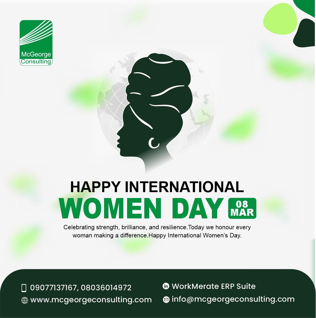 McGeorge_Ltd's tweet photo. Happy International Women’s day✨

Honoring the trailblazers✨ the everyday heroes. 

We celebrate the incredible women who inspire us, lead us, and make a difference in our lives and communities. 

#McGeorge #OurWomen #SmartERP https://t.co/eTZkbSHp5d