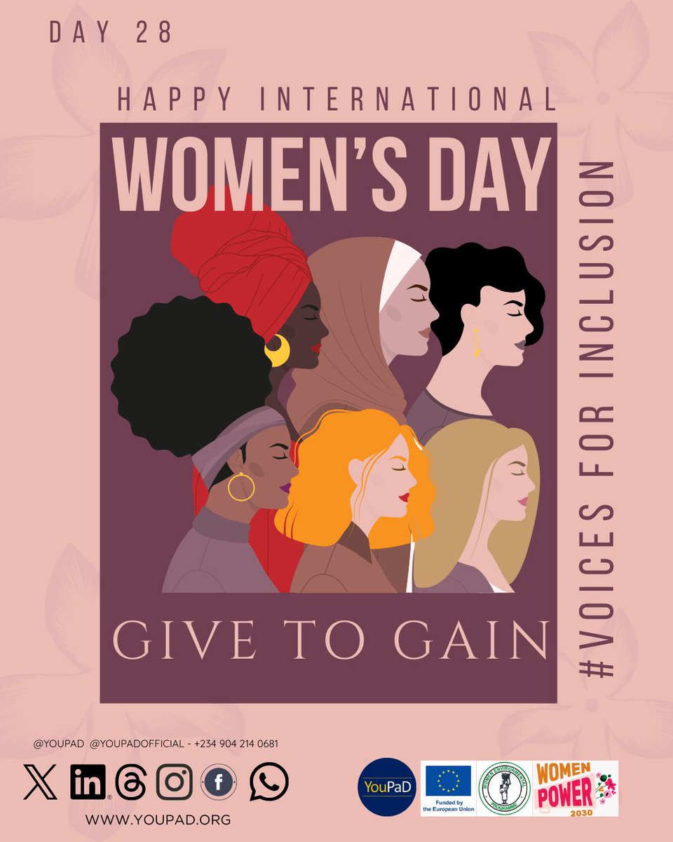 youpadofficial's tweet photo. DAY 28 – International Women’s Day × Voices for Inclusion
The conversation about women is everywhere today: women in STEM, women in politics, women leading change. However, in Nigeria, some women are still barely part of that picture. https://t.co/z4pYVNR23i
