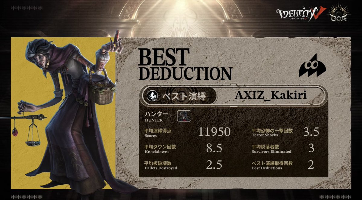【公式】IdentityⅤ 第五人格eスポーツ事務所 tweet media