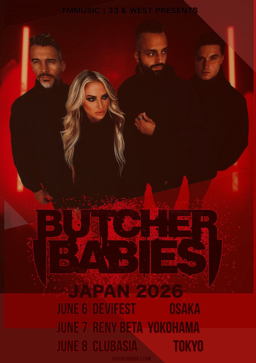 BUTCHER BABIES JAPAN 単独公演

先行お申込フォーム受付を開始いたします。
form.os7.biz/f/1c70ce5e/

希望枚数等を選択の上、送信ください。
自動返信にて支払メールが届きます。

※先行は銀行振込のみ、¥8,500となります。お申込は3/12 23:59まで

BASE/プレイガイドチケットは¥8,600となります。
