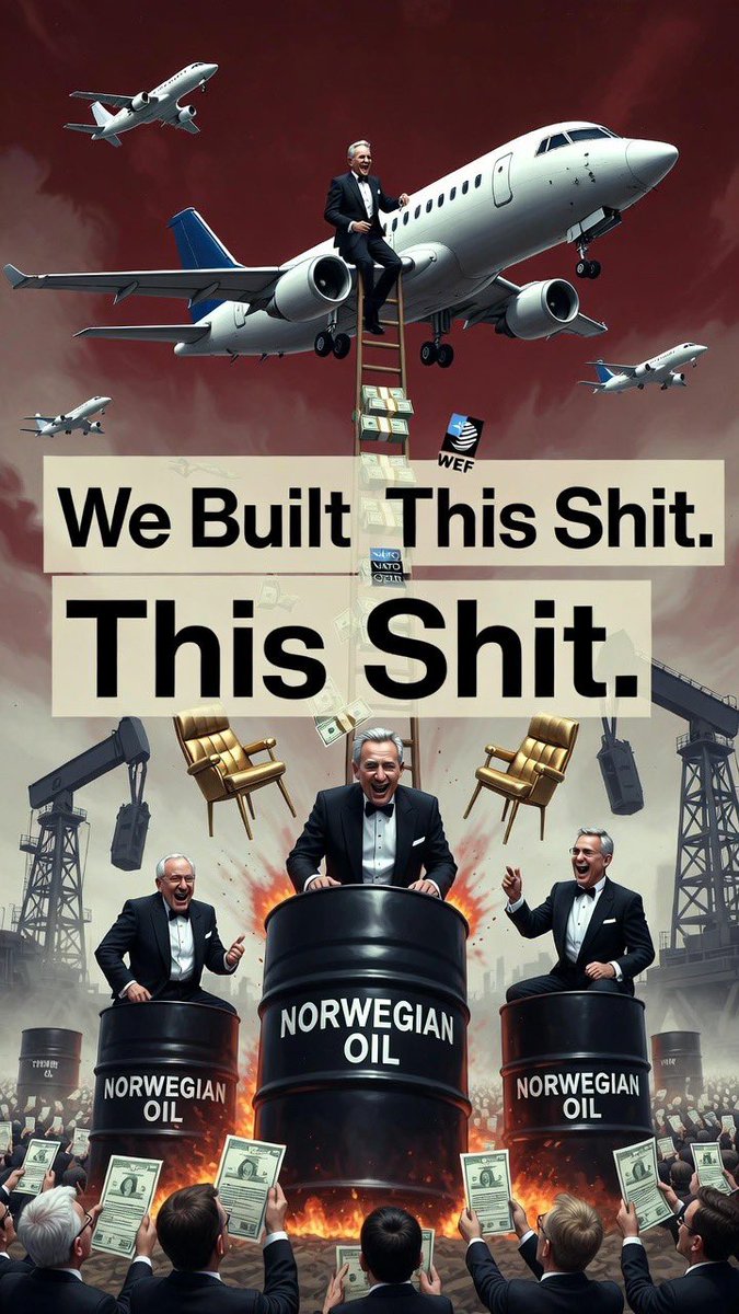 Boom! Norway isn’t some poor little victim—nah, we’re the damn architects. Oil money, trillions in that sovereign fund, bought us seats at NATO, Bilderberg, WEF, UN… all of it. Politicians like Brende (Høyre, now WEF boss), Stoltenberg (NATO head), even Jagland—they’re not