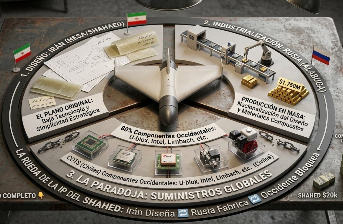 Victor35571262's tweet image. 🚨⚙️✈️El dron Shahed o cómo Irán "reinventó la rueda" de la guerra moderna 🧵👇
​#MilitaryTech #Shahed #Iran #Rusia