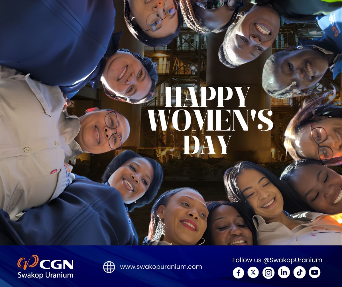 Vision. Strength. Victory. Women at #SwakopUranium make it happen! 🙌 #InternationalWomensDay #HappyWomensDay #WomenWhoLead #TeamSU 👷🏻‍♀️👷🏻 #MoreThanMining 💙🧡 #HusabMine