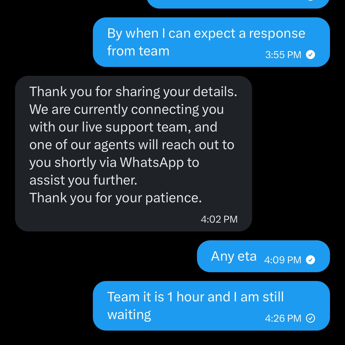 ashishsingh30's tweet photo. @ESupportDesk  I am waiting but still no call https://t.co/PioTc4QnHR