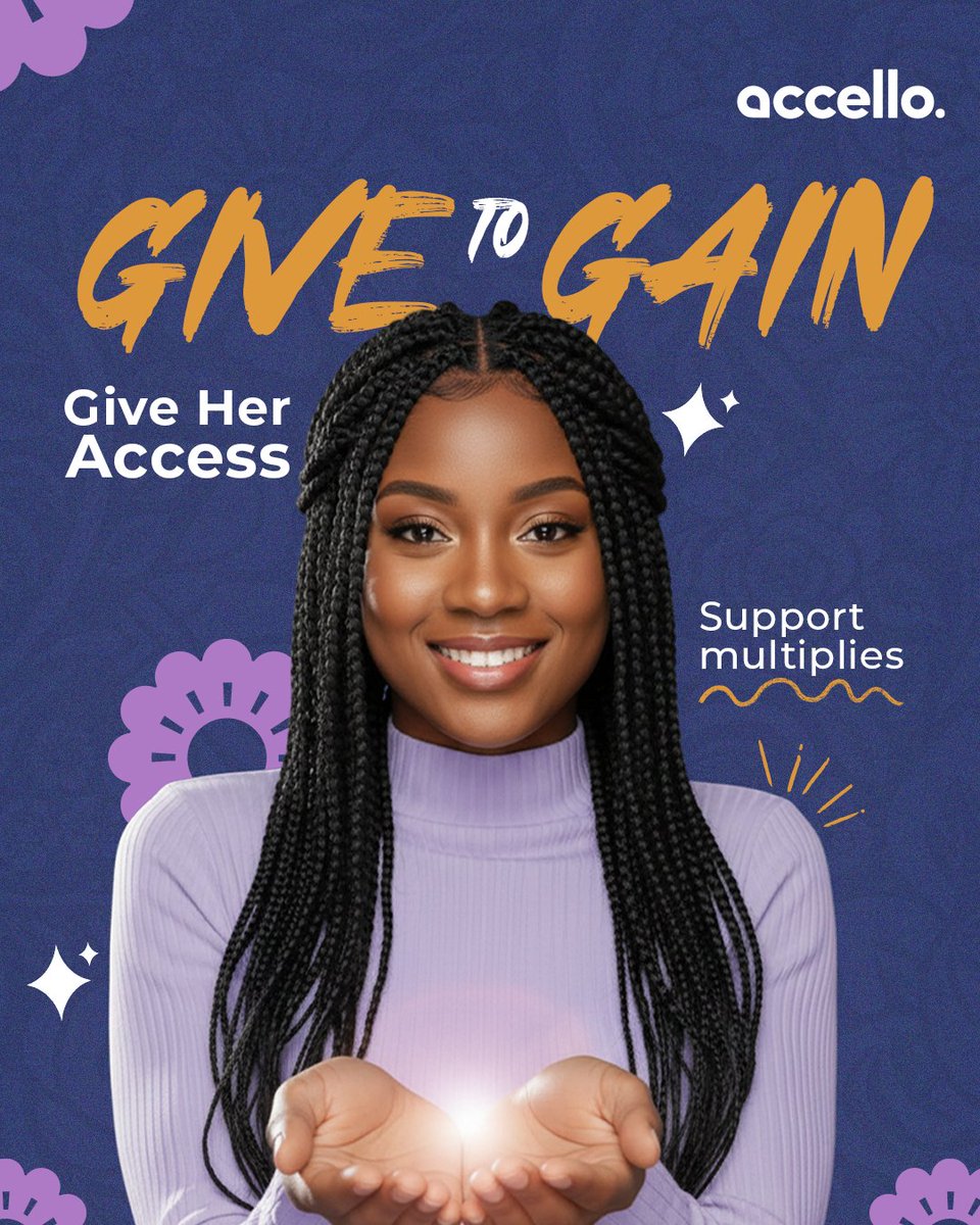 Accello_ng's tweet photo. Celebration is powerful. Support is transformative.

When we give women access to opportunities, to resources, to financial breathing room, everyone gains.

Happy International Women's Day.

#Accello #JustLoans #IWD2026 #GiveToGain https://t.co/qTgMTRlPP0