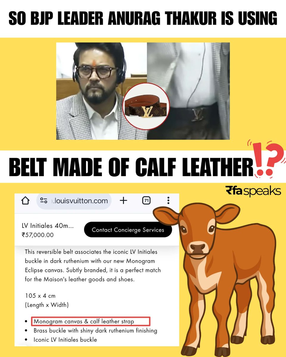 <a href="/ianuragthakur/">Anurag Thakur</a> Thakur ji only speaks when it suits him. On the entire matter of UGC, Thakur ji was hiding under the bed like a coward

The same thing happened with the Hindus of Bengal after the election. Divide and make money so Thakur ji can buy a more expensive calf leather jacket this time
