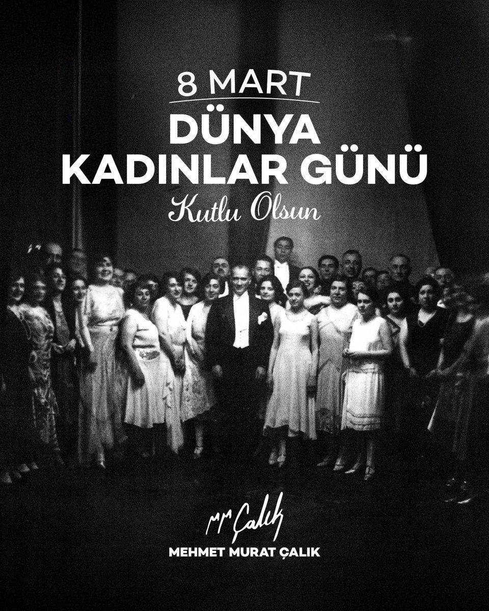 mmuratcalik's tweet photo. Bugün 8 Mart.
Demir kapıların ardında olsam da düşüncelerim ve selamım hayatı emeğiyle büyüten tüm kadınlarla.

Kadınların emeği bu ülkenin en güçlü harcıdır. Evde, işte, tarlada, fabrikada, okulda ve hayatın her alanında görünmeyen ama hayatı ayakta tutan büyük bir emek var. O emeğin sahibi kadınlardır.

Beylikdüzü’nde birlikte yürüdüğümüz yıllar boyunca şunu gördüm: Bir kent, kadınların sesi yükseldikçe güzelleşir; kadınların emeği çoğaldıkça güçlenir. 
Beylikdüzü’nde yıllardır kurmaya çalıştığımız dayanışma kültürünün en güçlü taşıyıcılarından biri de kadınlar oldu. Kentimizin gelişmesinde, mahallelerimizin dayanışmasında, çocuklarımızın geleceğinde kadınların emeği ve aklı belirleyici oldu.
Mahallelerimizde dayanışmayı büyüten, çocuklarımızın geleceğini umutla kuran, hayatın en zor zamanlarında bile omuz omuza duran kadınların emeği bu kentin vicdanıdır.

Bugün burada olsam da olmasam da inancım değişmiyor:
Kadınların eşit, özgür ve güvenli bir yaşam sürdüğü bir ülke mutlaka kurulacaktır.

Başta Beylikdüzü’nde hayatı güzelleştiren kadınlar olmak üzere, ülkemizin dört bir yanında emek veren, direnen ve umut taşıyan tüm kadınları saygıyla selamlıyorum.

8 Mart Dünya Emekçi Kadınlar Günü kutlu olsun.

Mehmet Murat Çalık