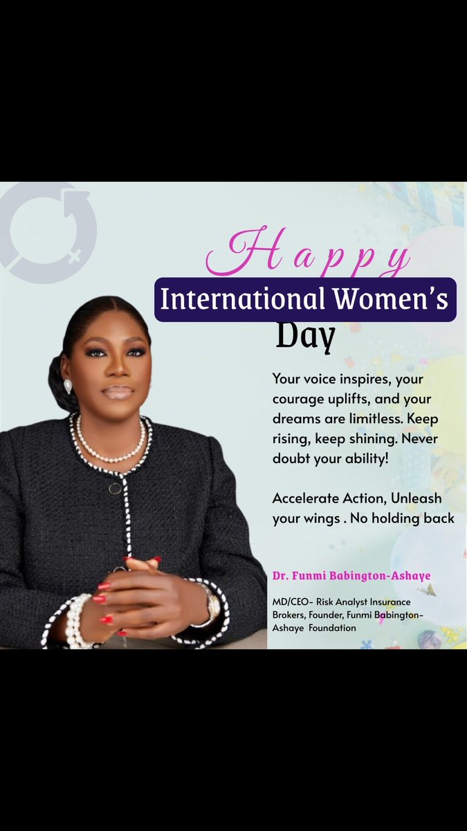 riskanalyst_ng's tweet photo. Happy International Women’s Day! 💜
Today, we celebrate the strength, resilience, and remarkable achievements of women around the world. 

Here’s to empowering women, breaking barriers, and building a future filled with equal opportunities for all.

#InternationalWomensDay2026 https://t.co/Hu4AtO1de0