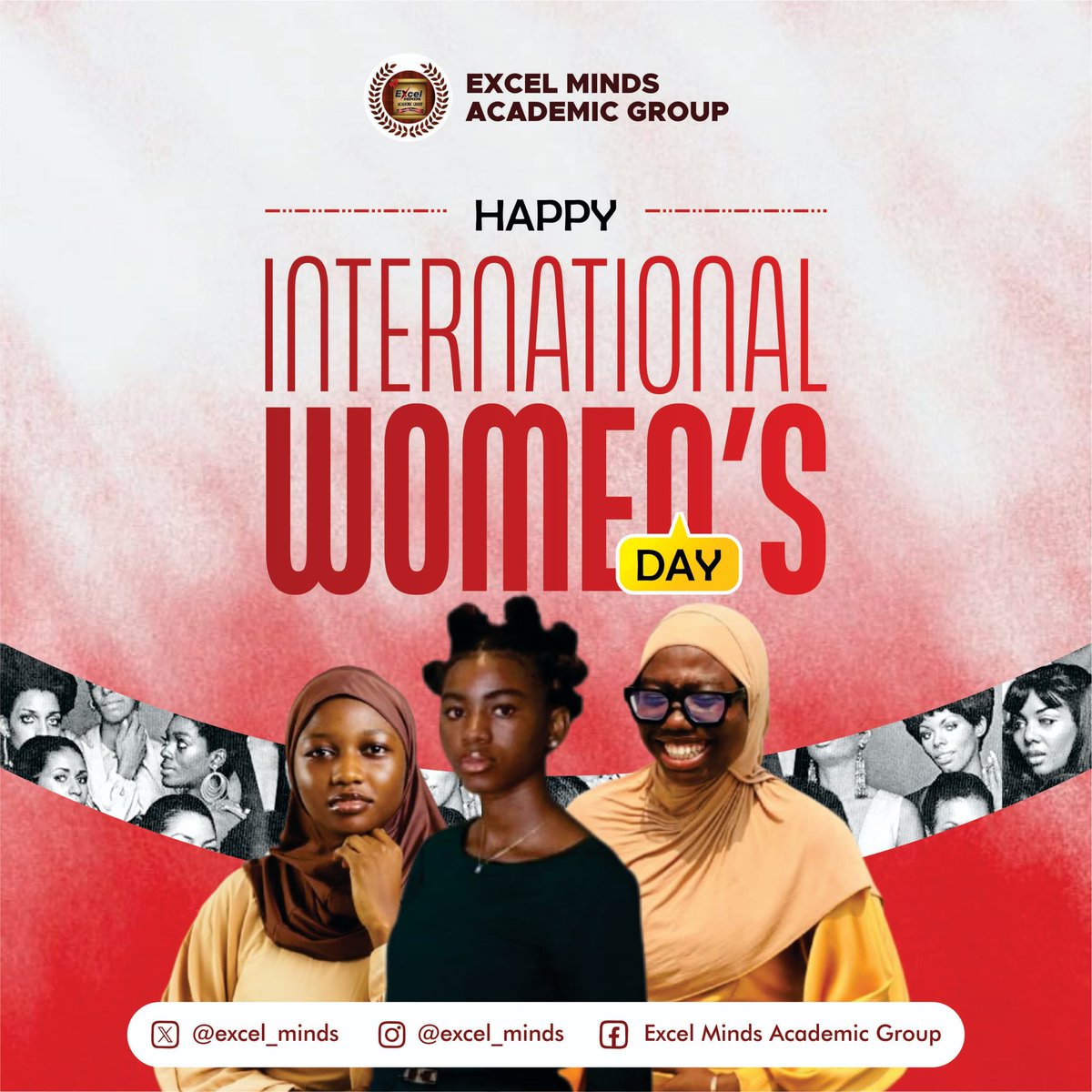 Today, we celebrate all the young women of Excel Minds Academic Group who have left no stone unturned in uplifting the organization and upholding our values and essence.

Happy International Women's Day from Excel Minds Academic Group!

#InternationalWomensDay2026