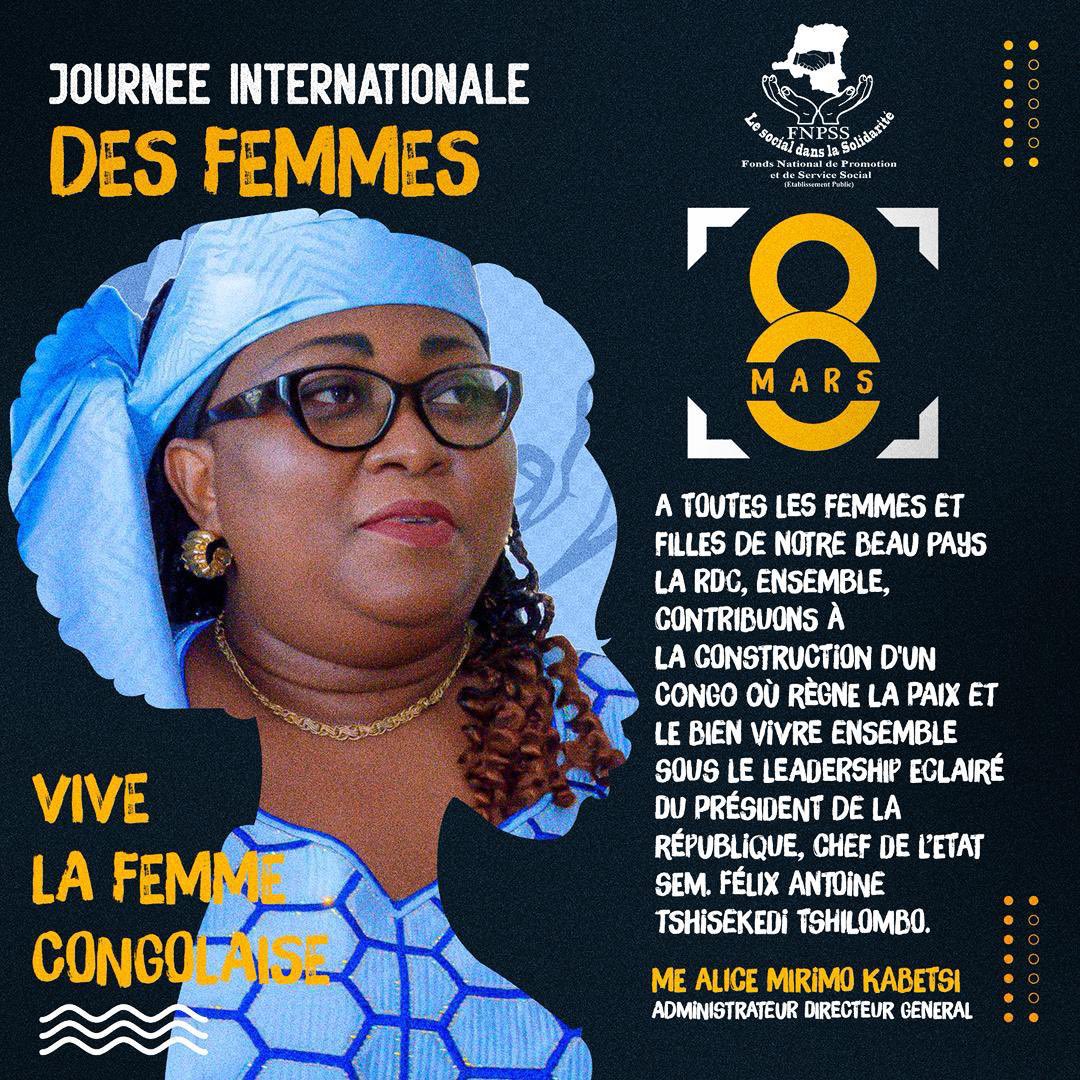 FondsEt's tweet photo. SPÉCIAL 8 MARS 2026.
Heureuse journée des femmes à toutes les femmes et filles du monde entier et particulièrement celles de la RDC.
Vive la femme congolaise!
#8thMarch https://t.co/qFt6sRCkup