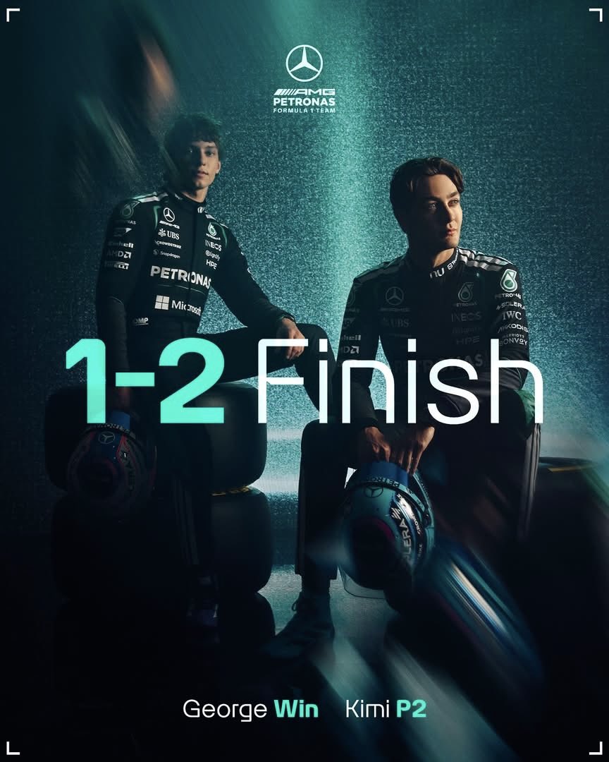 thorstenroth212's tweet image. 🖤🖤
Here we go &amp;gt; Fantastic season-start - #OneTwoPunch!! ✨👌🏻
@mercedesamgf1 @georgerussell63 @F1KimiAntonelli 
Love Kimi!! 💙 @F1 
#NYstateofmind @thorstenroth212 #NYC