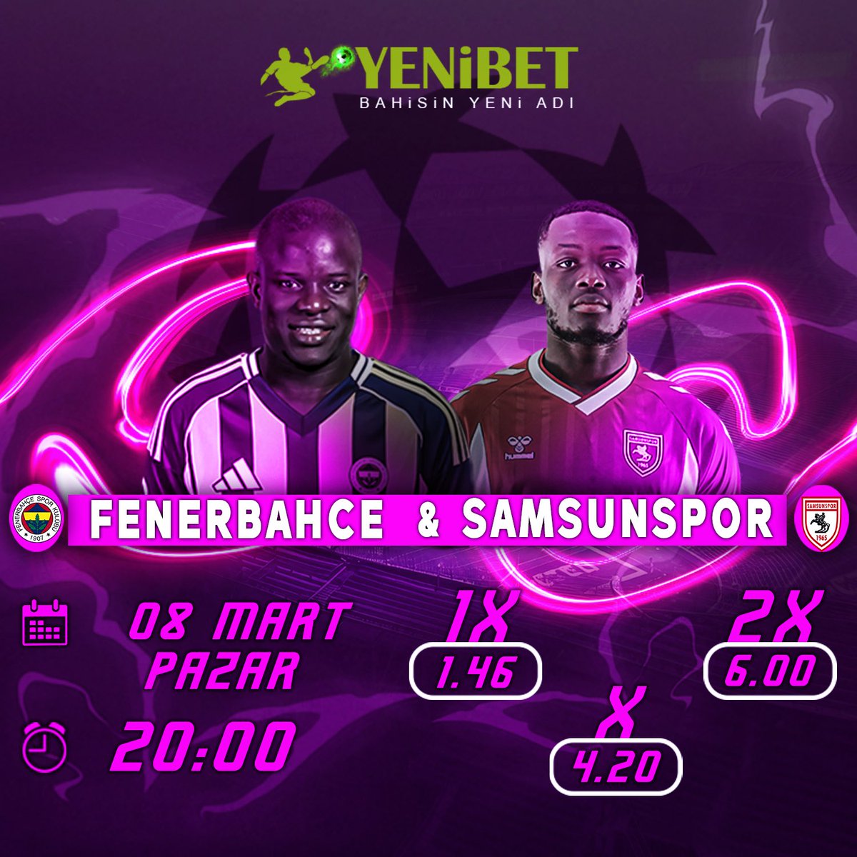 🏟️ Fenerbahçe - Samsunspor

👑 Avantajlı bonuslar ile kazanmak artık daha kolay!

✅Kazanmanın en güçlü ve en aktif hali YENİBET ile kazancınızın keyfine bakın..

🌹 yenibet123.com