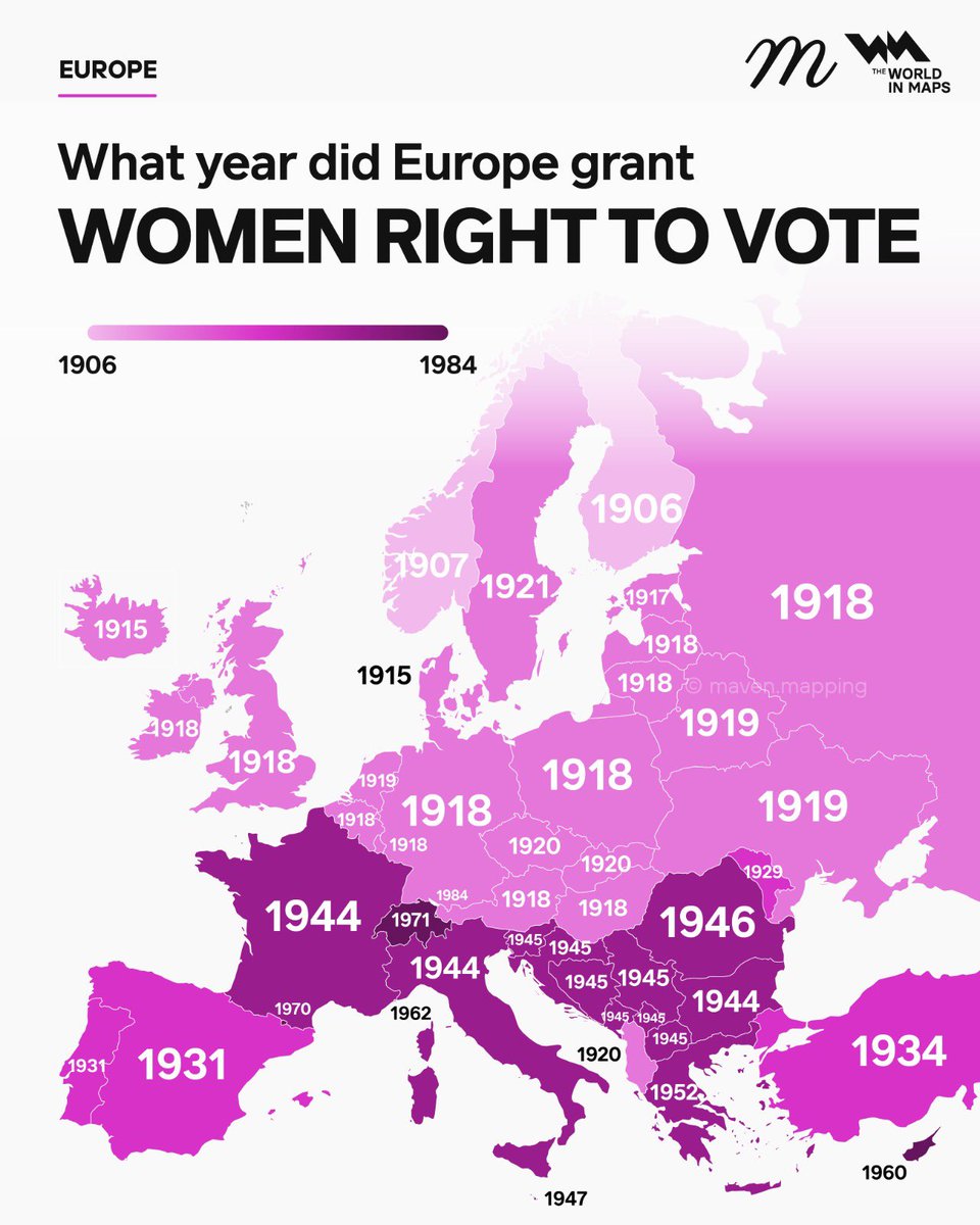 The fight for women’s suffrage transformed Europe, beginning in Finland in 1906 and spreading across the continent over the next decades.