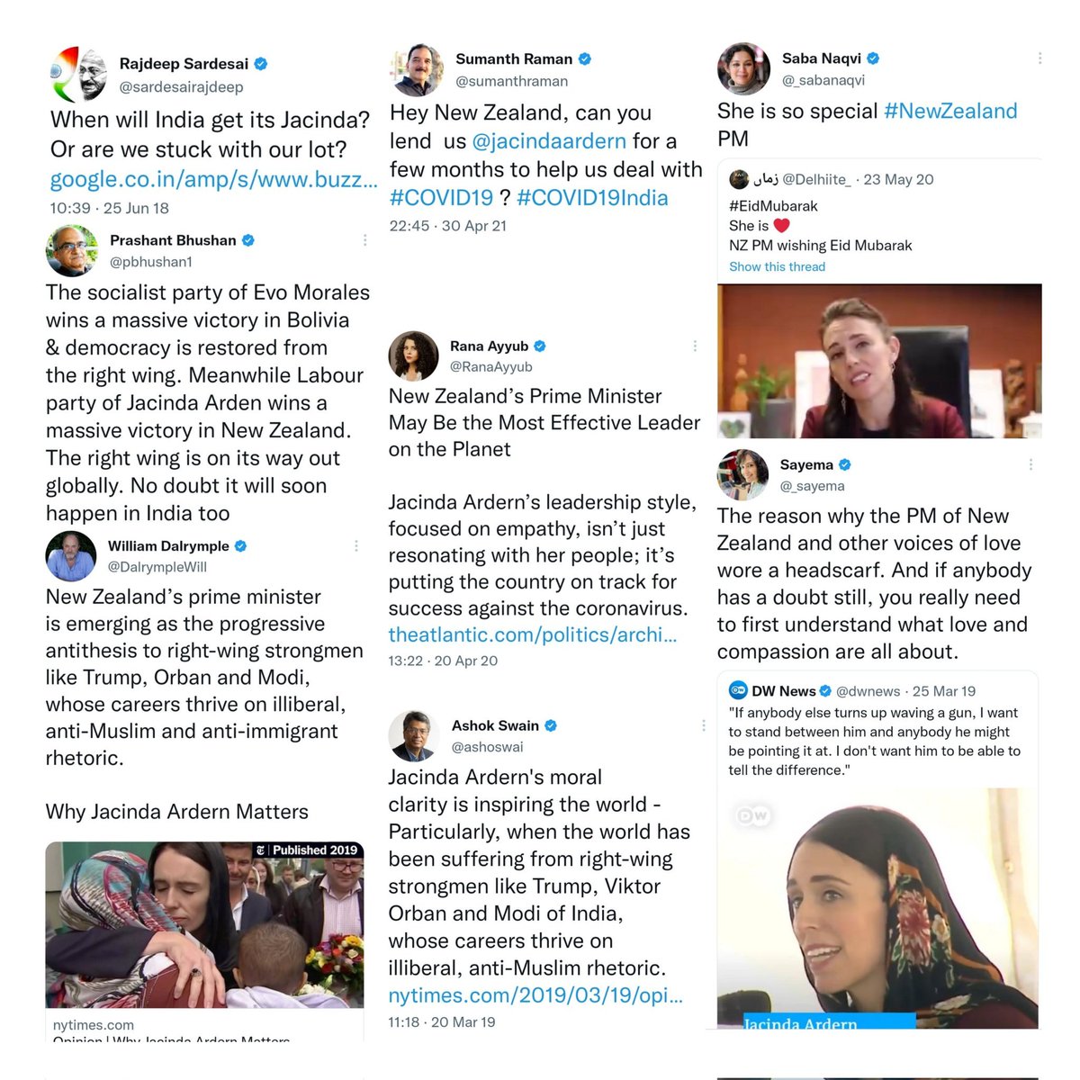 MediaExpose_'s tweet photo. "Where Did Your ‘Jacinda Model’ Go Now?” 🗣️

For years, India’s self-appointed liberal commentators lectured us about the greatness of Jacinda Ardern - holding her up as the “ideal leader” and asking “When will India get its Jacinda?” while taking cheap shots at India’s own leadership.

From @sardesairajdeep to @RanaAyyub and the usual ecosystem, the chorus was loud: empathy, compassion, progressive leadership - New Zealand was the supposed model.

Fast forward to today.

The same leader they worshipped has walked away from New Zealand, as economic pressures push people- including leaders - to seek opportunities abroad.

Turns out the “global progressive utopia” they kept glorifying is witnessing a wave of its own citizens leaving.

Maybe before lecturing India again, this ecosystem should first explain:
If the Ardern model was so perfect, why are even its champions leaving the country behind?