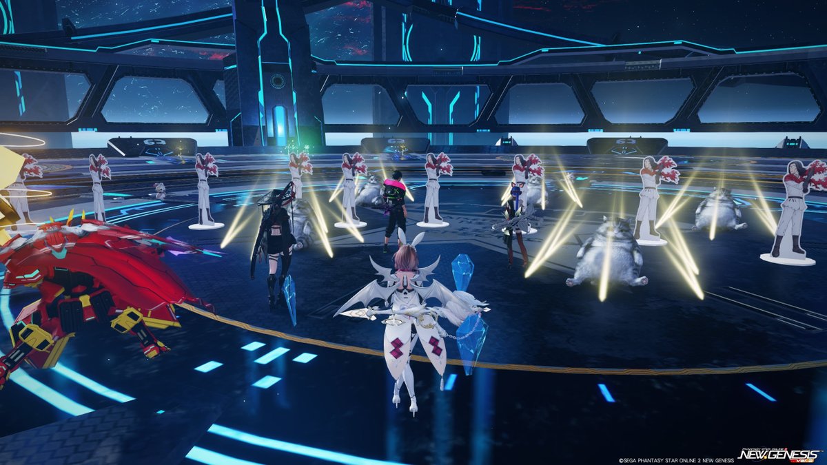 komomarutomato's tweet photo. キャス子風味になった(●´ω`●)
2枚目は昨日のだらだらチムメン達と
最期は賑やか？緊急ｗ
#PSO2NGS 
#PSO2NGS_SS https://t.co/BUOZHP7cHX
