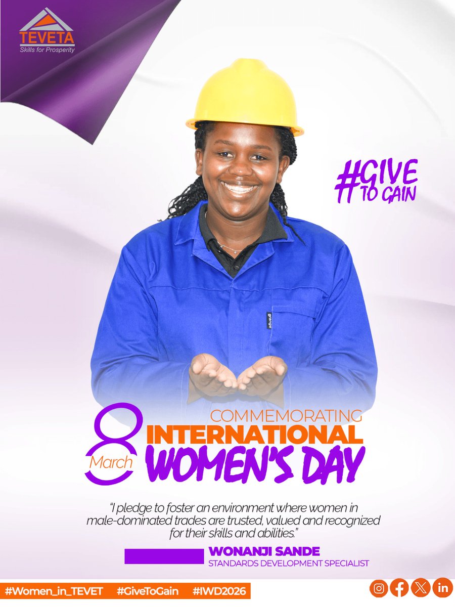 tevetamalawi's tweet photo. #InternationalWomensDay2026
#IWD2026
#GiveToGain
#TEVET
#TEVETA https://t.co/080LRnfitm
