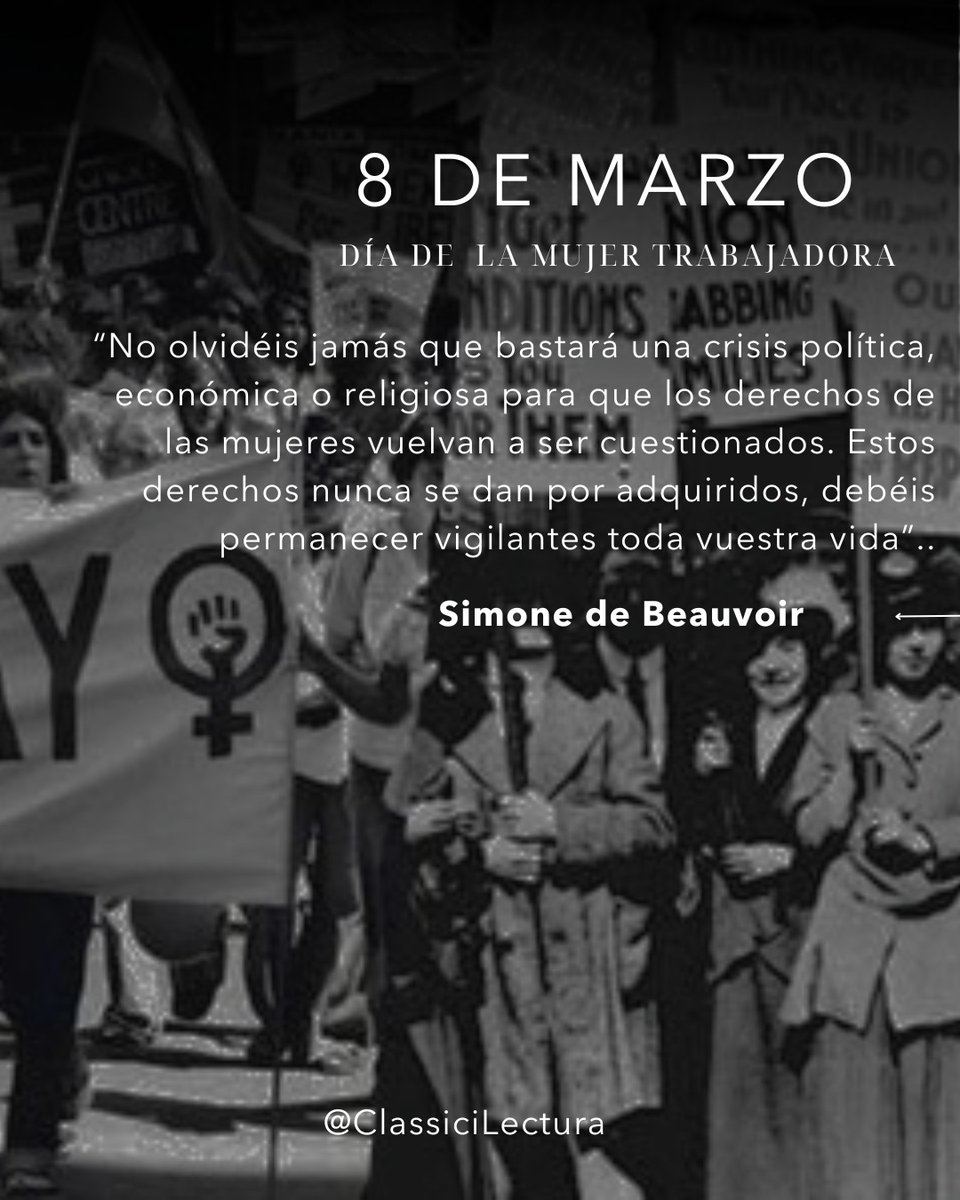 classiciLectura's tweet photo. 8 de Marzo: Día de la mujer trabajadora. https://t.co/K34rD06hbx