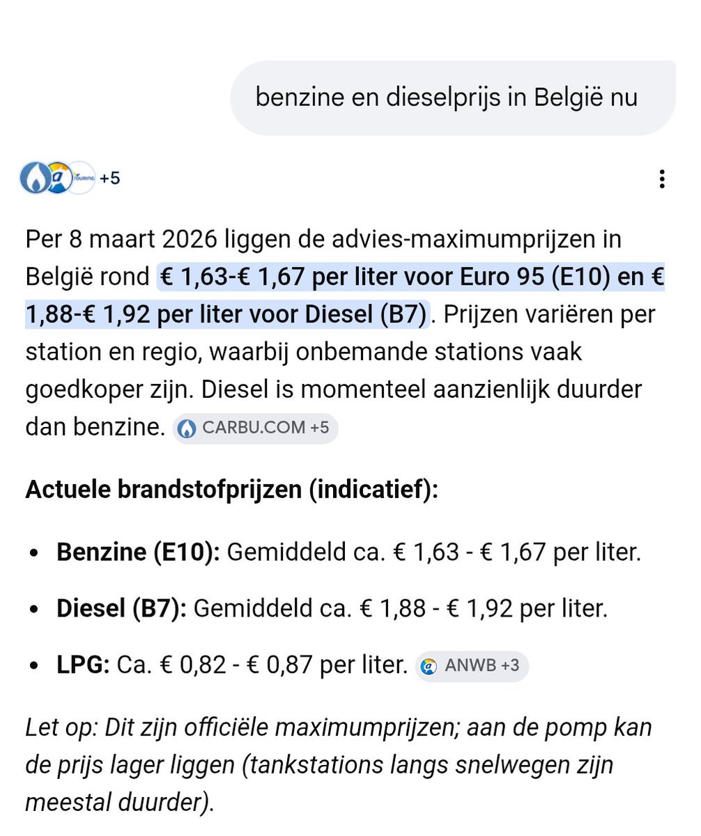 smeerlingantiek's tweet photo. Brandstof prijzen nu aan de pomp in ons buurland #België
Kan iemand het nog uitleggen? https://t.co/wnL9udI9gd