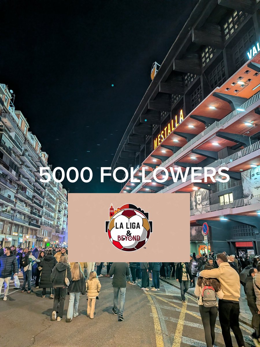 laligaandbeyond's tweet photo. I said I'd do a little giveaway to say thanks to all of you for reaching 5000 followers.

Retweet, like and follow the account and I'll be gifting 5 paid subscriptions out to my Substack for 3 months.

You'll get all my newsletters (two a week) and exclusive content from my travels across Spain.

For a bonus entry let me know in the replies where you're from and what Spanish team you support.

I'll be sharing the 5 winners this time next Sunday.