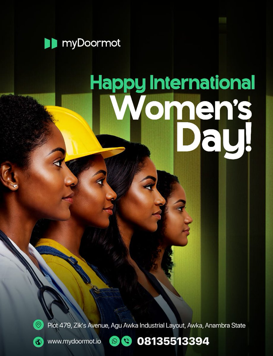 mydoormot's tweet photo. Happy International Women's Day.

To every woman who shows up and keeps going, we see you, we celebrate you
 
At myDoormot, we're honoured to serve communities powered by incredible women. Today and every day. 🌱
#HappyInternationalWomensDay #IWD2026 #myDoormot #WomensDay https://t.co/jjc3B4z8ZC