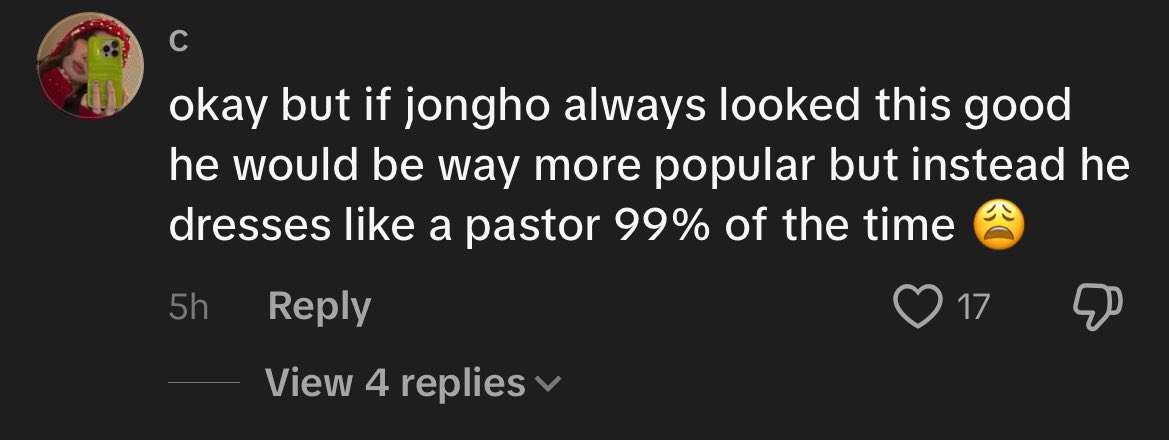 wxxyobear's tweet photo. 1) jh always looks so good, you’re just blind 
2) he doesn’t even dress like a pastor???? just because he doesn’t show his chest/abs/arms?? 
3) fk off you’re just a fake fan anyways https://t.co/E1HUUPcHmY