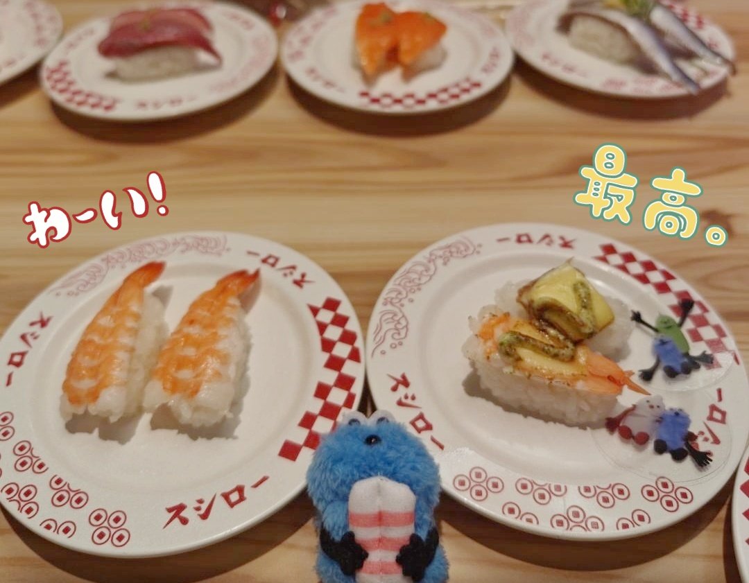 TO_u__tan__'s tweet photo. スシローのスンスンコラボ行ってきた🎶 
可愛いで溢れてた🥹🫶🏻🩵 https://t.co/KG4Y4YuaSQ