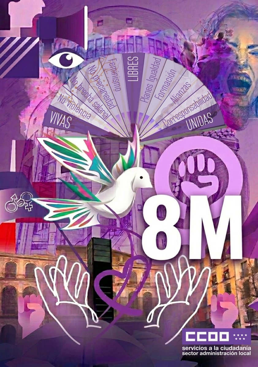 CCOOPM's tweet photo. Viva el día de la mujer!!! Viva el 8-M https://t.co/UYqaAUX0We