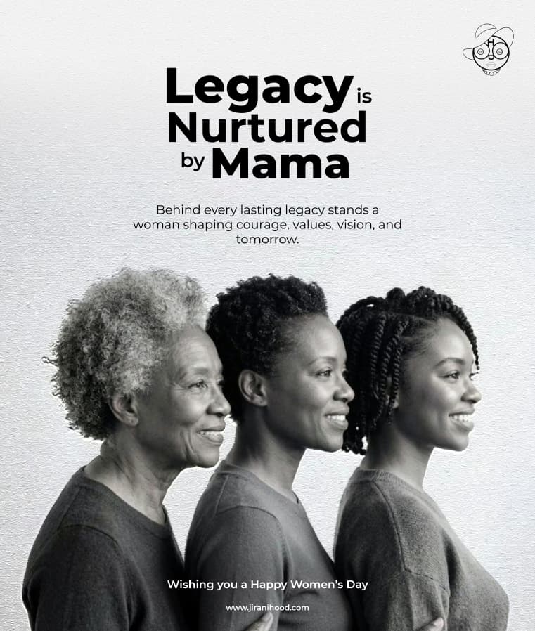 Legacy is nurtured long before it is seen.

Across Africa, women nurture vision, protect values, and raise generations who will build what the world cannot replace.

Protecting Africa’s future begins with protecting the wisdom, strength, and leadership of women

Happy Women’s Day