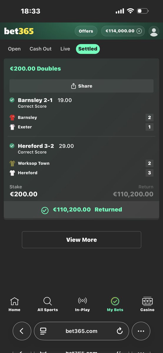 Yoo buddies,Check this out 🆕

✅⚽️💯👍⚠️
#Live Stream from BET365 !

When i say fixed then its fixed  nothing is changing that 💯! 

Only the realest channel can flex like this 💯 a live bet from bet365 💼