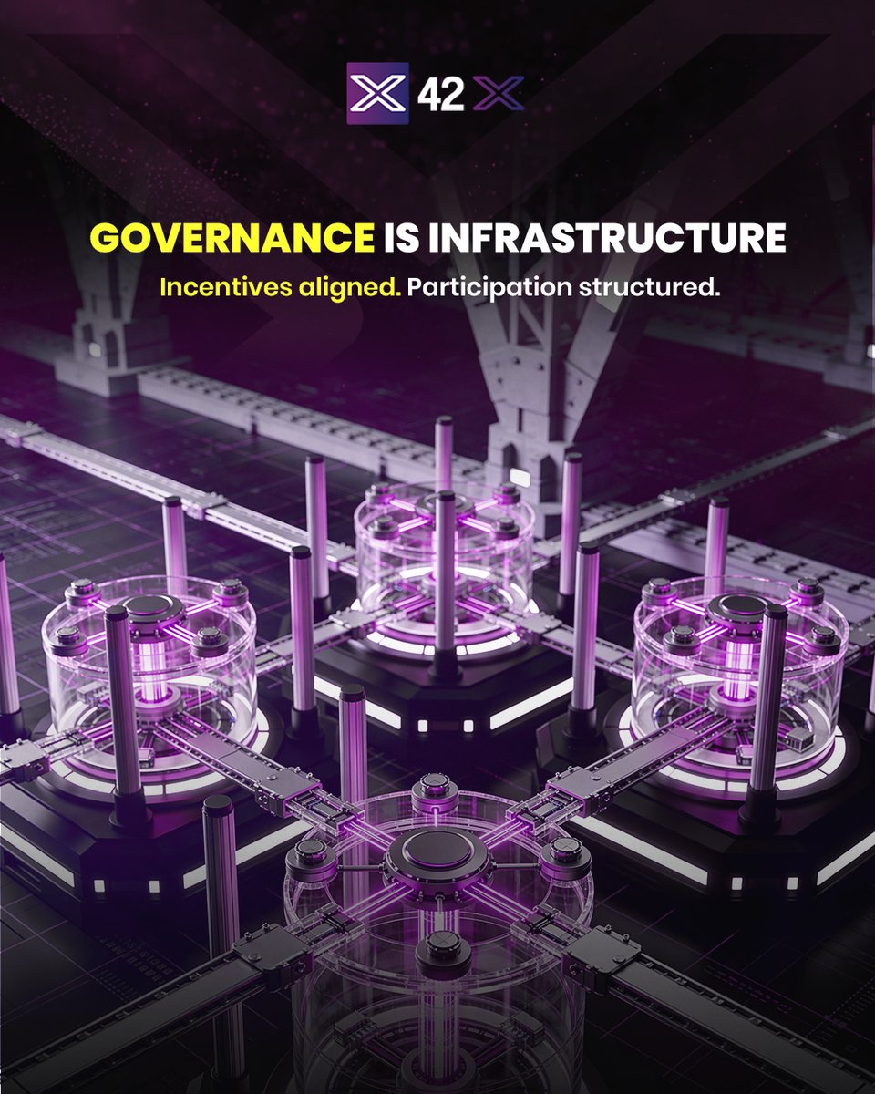Governance defines resilience. 42X embeds it into infrastructure. #DAO