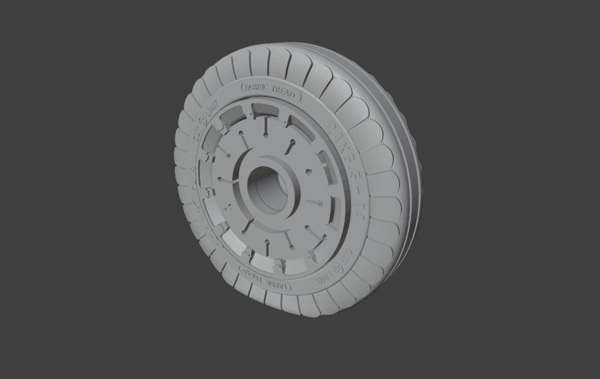 mosuke_models's tweet photo. このキット、タイヤがゴム製なので作り変えることにしました。Blenderのチュートリアル動画でタイヤを潰す方法が紹介されていたのでそれにならって変形させたところ良い感じに。
#模型 #プラモデル #スケールモデル #scalemodels https://t.co/yMdbbIrMg4