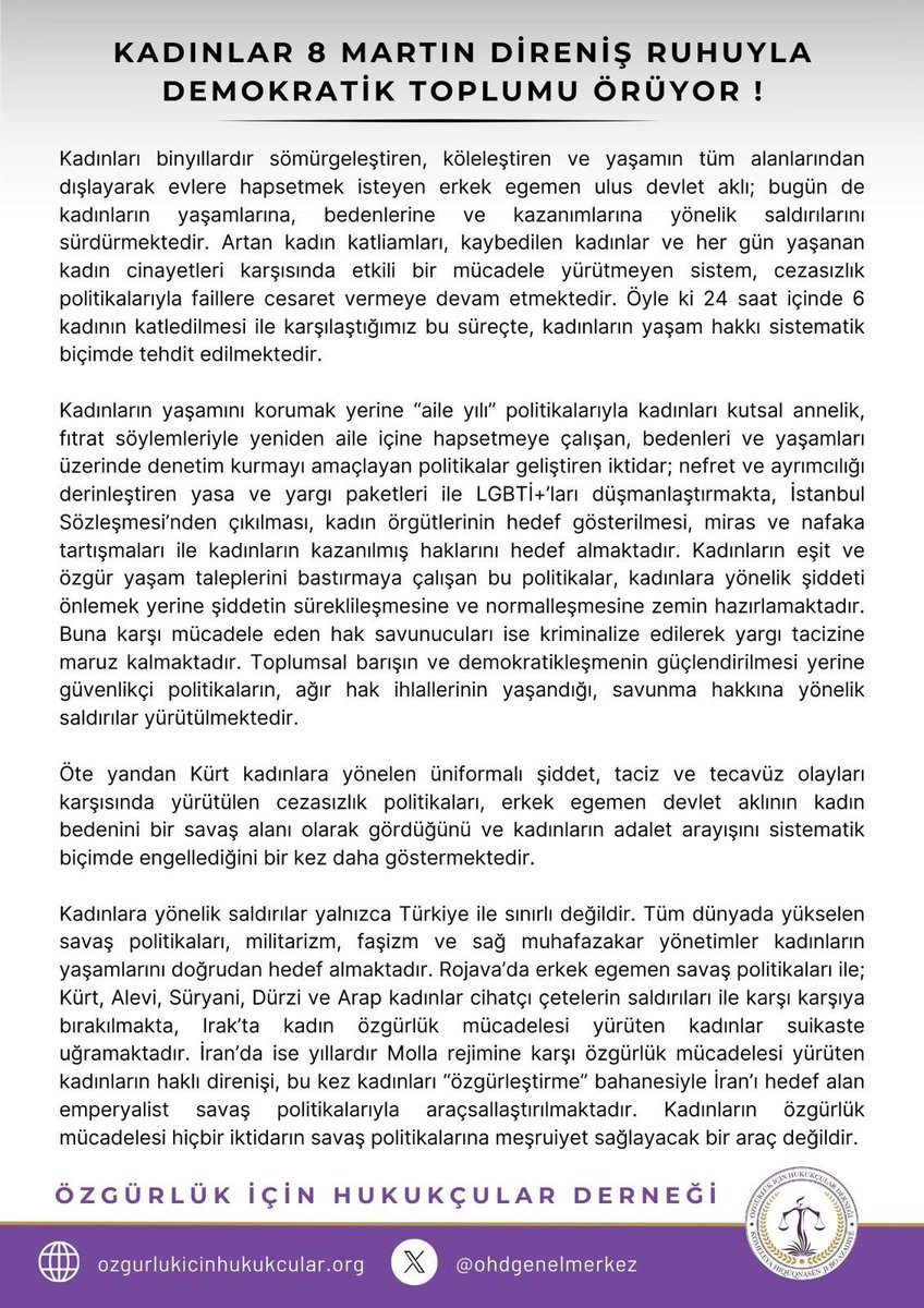 ÖHD Kadın Komisyonu tweet media