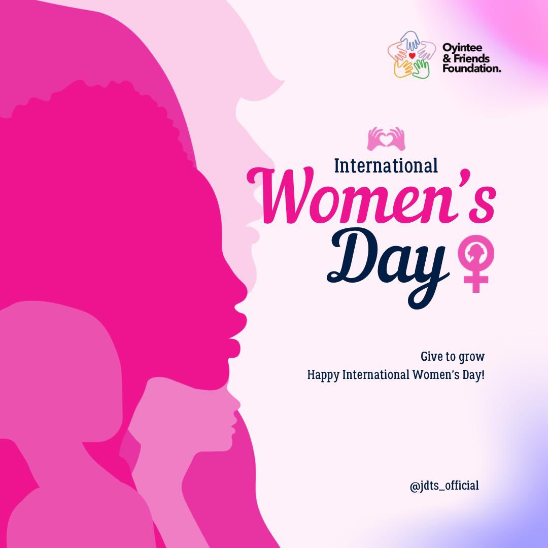 Behind every thriving society is a woman who has refused to be defined by what she’s been through. A woman who never stops giving back to the society.🥹✨💞

We love you. We adore you. We cherish you.💕

Happy International Women’s Day!💕🌸💞🫶