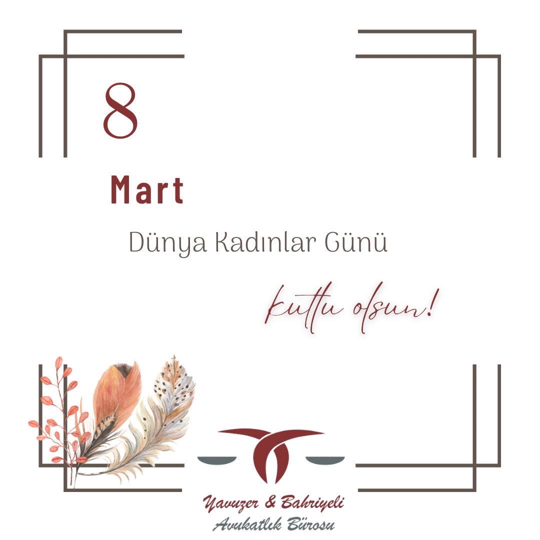 ybavukat's tweet photo. 8 Mart Dünya Kadınlar Günü kutlu olsun. https://t.co/dsHg913sWy