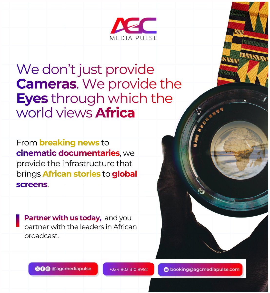 agcmediapulse's tweet photo. Bringing African stories to global screens requires more than just gear, it requires a vision. 🎬

Partner with AGC Media Pulse today for world-class broadcast infrastructure. 
DM +2348033108952 or https://t.co/prJ2IYotNE

#agcmediapulse #media #acrossafrica #IranWar #bbvipal5 https://t.co/oyLKy5fBdz