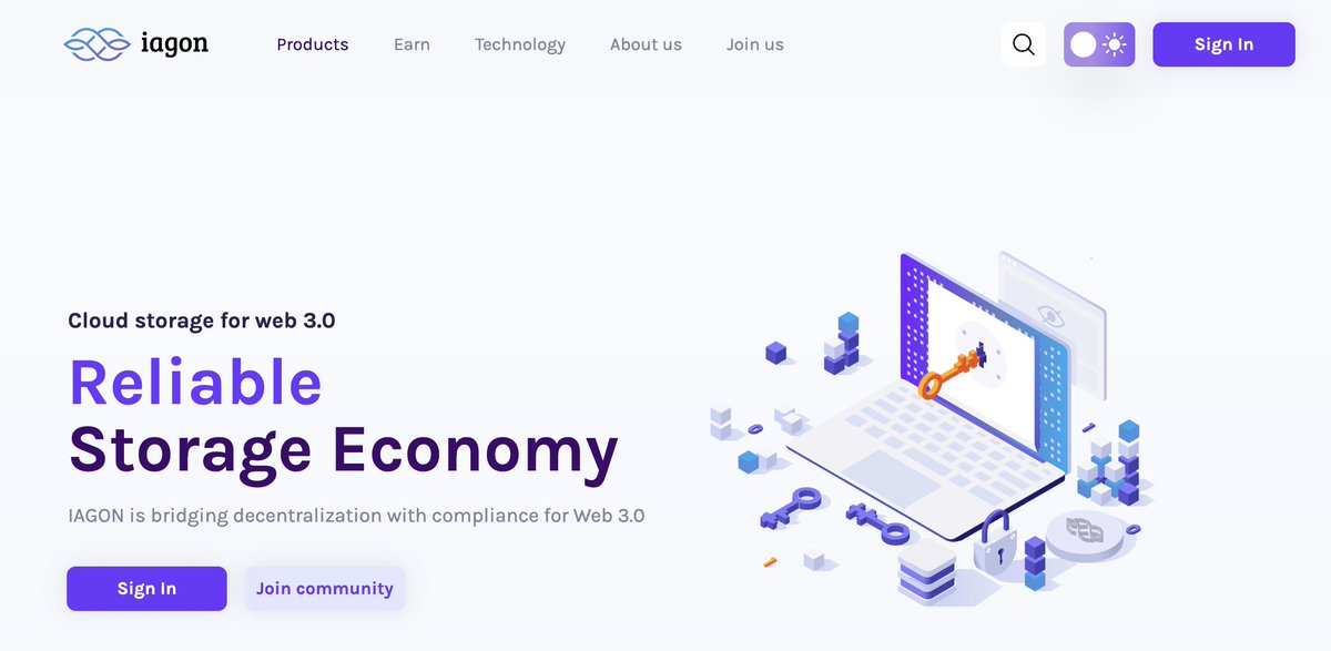 IAGON

Storage / Cloud

Decentralized cloud storage and compute economy on Cardano, users can store/share files securely (with encryption, encoding, and unique sharding for redundancy/privacy/protection), provide excess storage/compute as nodes to earn $IAG rewards (via