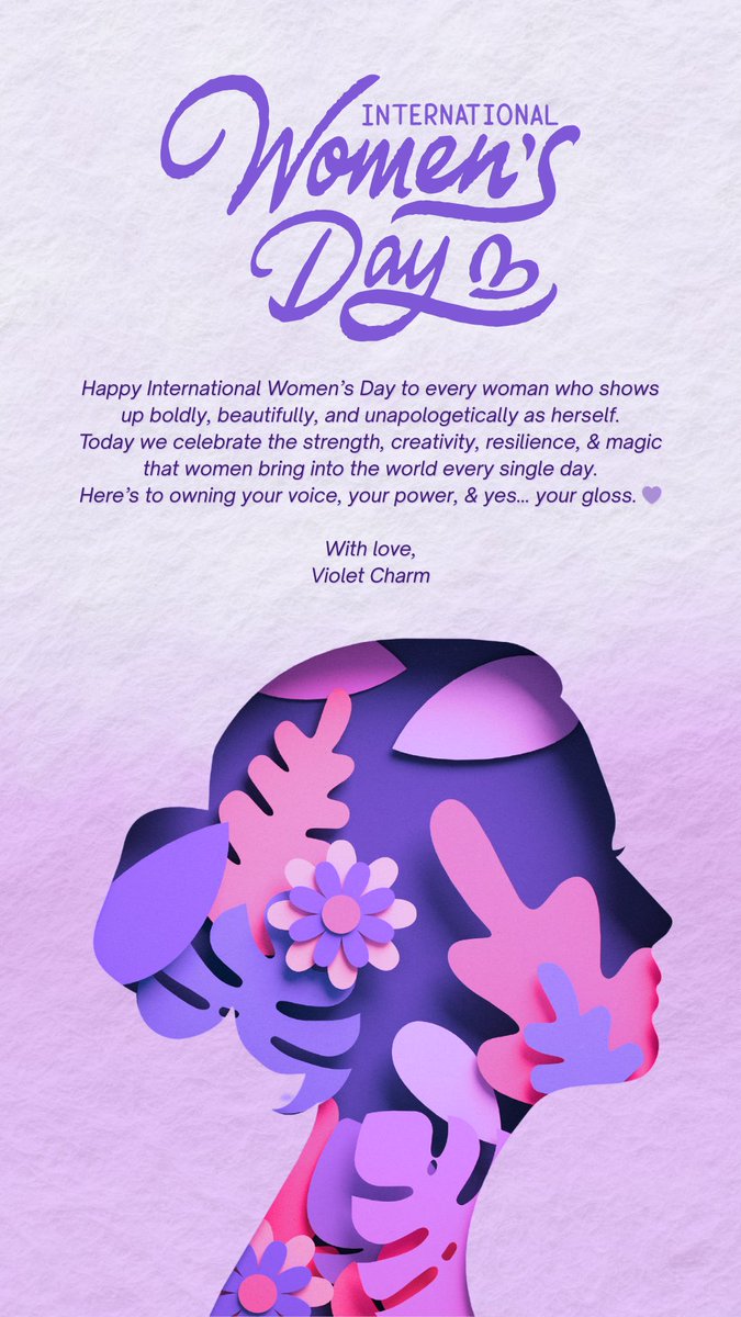 Happy  Women's Day! To all the incredible women, let's choose collaboration over competition and celebrate our collective strength. Let's build each other up instead of tearing each other down. Here's to supporting and celebrating all the amazing women in our lives! 💜💜