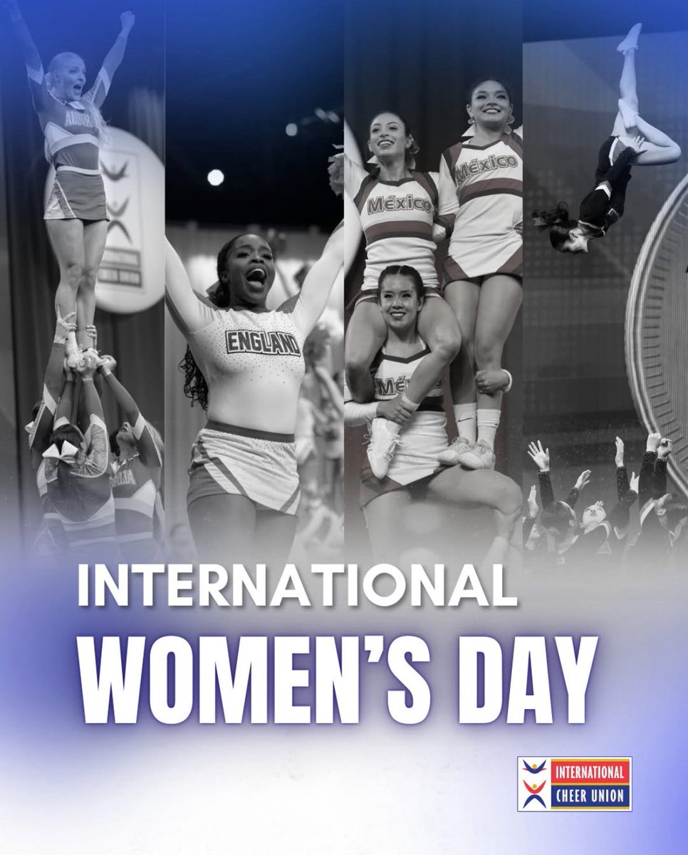 ICUcheer's tweet photo. Today on International Women’s Day, the ICU proudly celebrates the strength, passion &amp; leadership of women across the global sports community 

To athletes, coaches, officials, administrators &amp; volunteers, we honor the incredible women who lead, compete &amp; inspire around the world https://t.co/96U2ngt5Bu