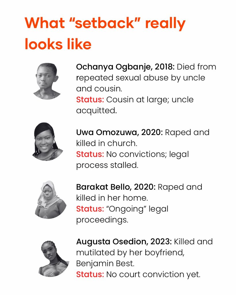 wearegst's tweet photo. From Ochanya Ogbanje to Uwa Omozuwa, delay in justice have real, human faces. https://t.co/Cm7Bl0SUhL