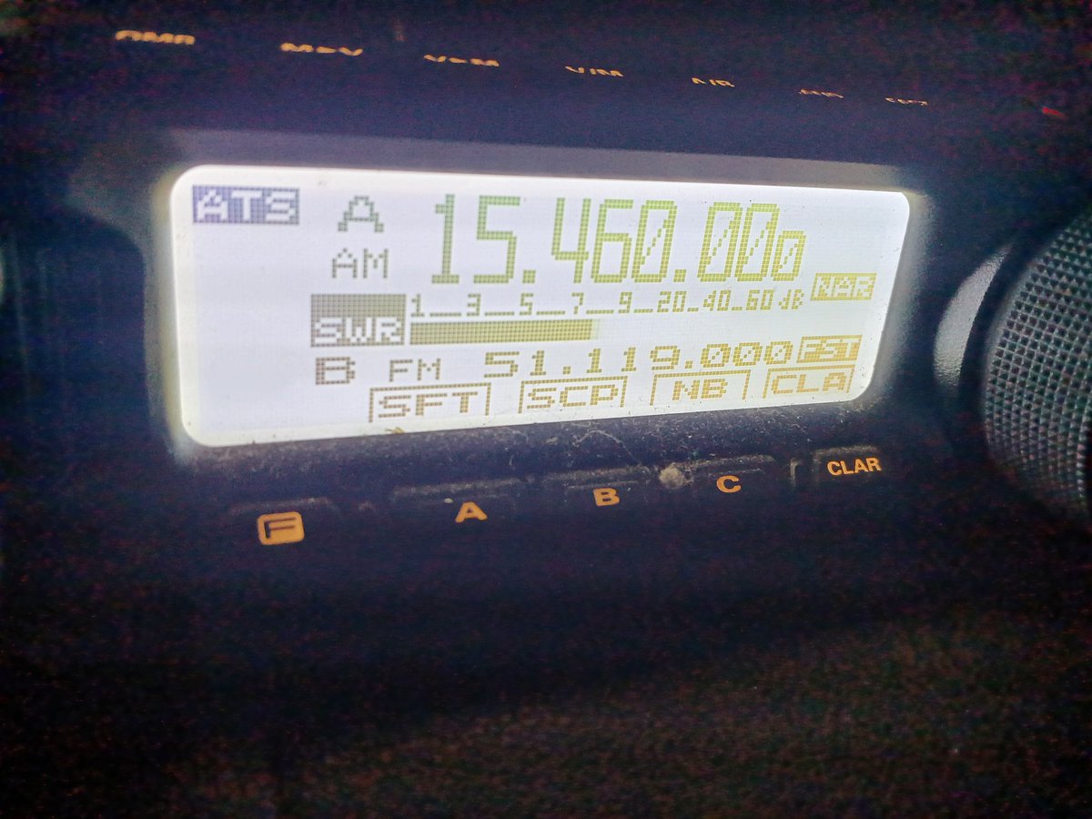 車で週イチオーストラリア
7MHzのアンテナでも強めでした

SINPO 44444
#KTWR