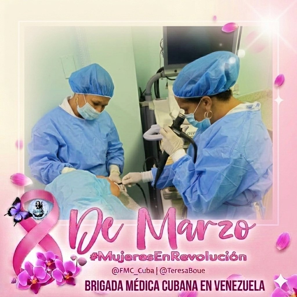 cubacooperaven's tweet photo. 📷 En este #8DeMarzo, la Brigada Médica Cubana en #Venezuela rinde tributo a sus colaboradoras. Ellas son el 60% de nuestra fuerza, combinando ciencia y ternura en cada CDI y comunidad.

Heroínas de bata blanca que curan con el alma. ¡Felicidades, valientes! 📷📷📷 https://t.co/4x6dz7dZF9