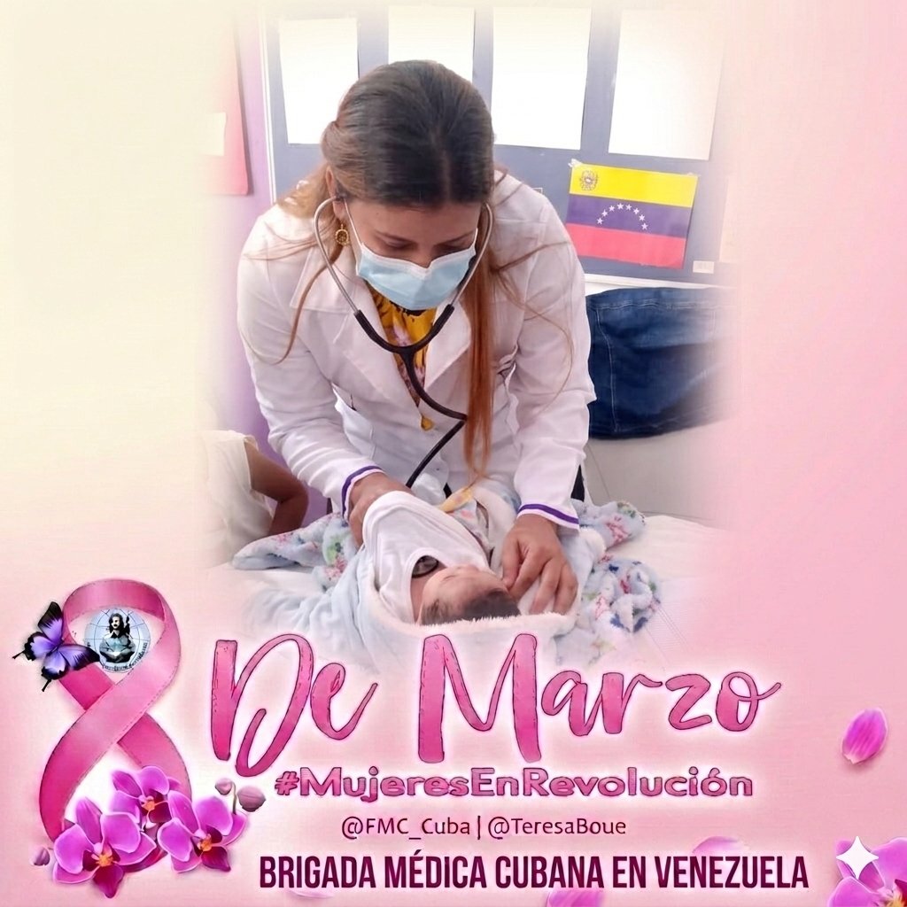 cubacooperaven's tweet photo. Cruzar fronteras para salvar vidas es un acto de amor puro. 📷 Hoy abrazamos a la mujer colaboradora de la #MisionMedicaCubana.

Madres, hijas y especialistas que lo dan todo por la salud del pueblo venezolano. Su entrega es nuestra mayor victoria. 📷📷
#MujeresPorLaVida https://t.co/Wlk5G5uIrA