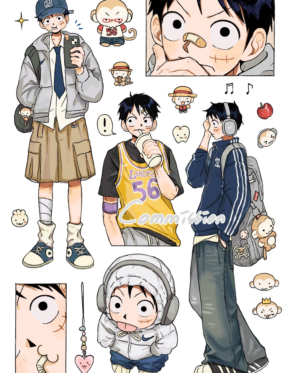 커미션으로 그렸던 루피🐒