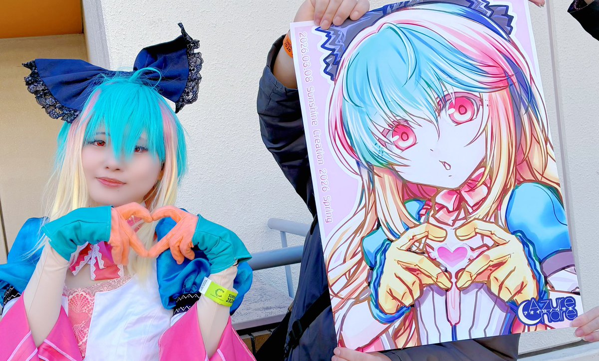 #ワンカニ2026コス
タグこれでいいか！？
らおさんとこの布ポスターを勝ち得たのでお写真撮らせてもらったvery cute